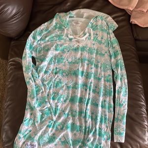 NWOT Disney long sleeve hooded bathing suit cover m/l